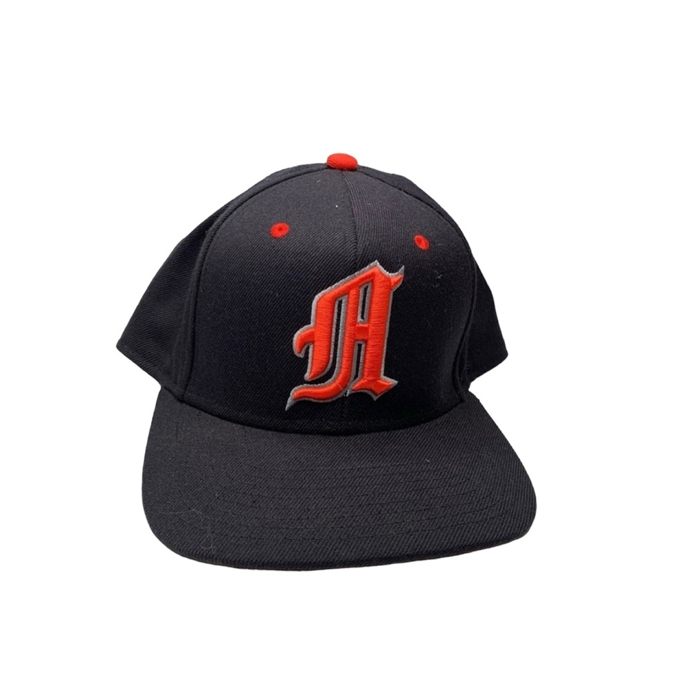 Adidas Climalite Mens Baseball Cap Hat Black Red Snapback Embroidered One Size
